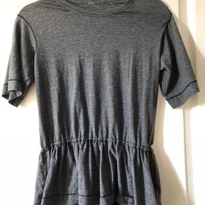 lululemon peplum cotton top size 4